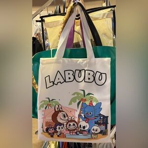 Labubu canvas tote bag